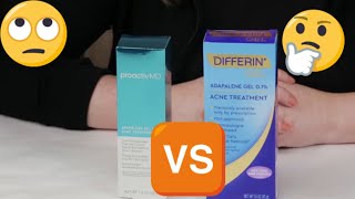 Differin Vs Proactiv MD Adapalene Acne Treatment Gel Review [upl. by Arotal]