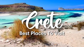 CRETE GREECE  7 Places You Should Visit In Crete [upl. by Nanaek]