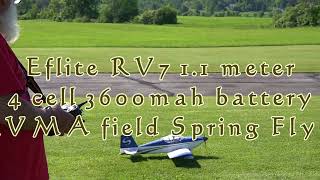 Eflite 11 m RV7 June 2nd at KVMA [upl. by Annoyk]