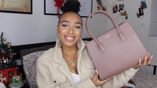 WHATS IN MY TEDDY BLAKE BAG YSL DUPE  VLOGSMAS DAY 7  WINTER ESSENTIALS  DARCIA DORILAS [upl. by Yobybab817]