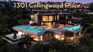 62000000 Sunset Strips Latest Real Estate Dream Home  1301 Collingwood Place Los Angeles CA [upl. by Nnylear254]