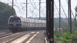 Amtrak 9800 Metroliner Conference Car on Amtrak 87 Rare [upl. by Yenobe]