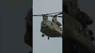 Dutch Chinook arriving at RIAT 23 shorts aviation helicopter airforce aviationlovers [upl. by Christmann10]