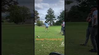 He hit the senior tee box mulligan bogey nbafinals golf [upl. by Melody]