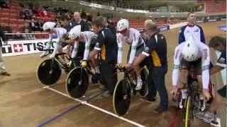 Mens Team Pursuit Gold Final  Great Britain v Australia  2013 UCI World Track Championships [upl. by Ana]