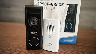 The Eufy 2K Doorbell camera  Simple to set up with a doorbell chime [upl. by Yecac]