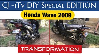 Honda Wave 100 2009 Transformation [upl. by Claudine285]