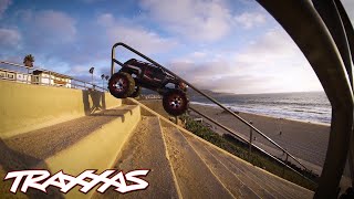 Stair Surfing  Traxxas Summit [upl. by Seilenna539]