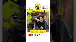 Jovem tenta lacrar com moto da polícia e vídeo acaba viralizando conseguiu o que queria policia [upl. by Holland]