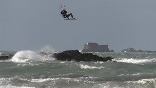 Kitesurf SaintMalo Bretagne  France HD [upl. by Geraldina]