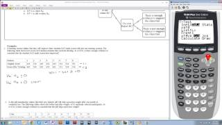 Hypothesis Testing for the Difference Between Two Dependent Means Using the TI84 TTest [upl. by Herra]