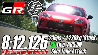 【GT SPORT】New GR86 Nordschleife TimeAttack ノーマル車でニュル北アタック OnboardReplay [upl. by Norrad]