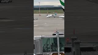 Luxair propeller plane at Prague AirPort [upl. by Adaven105]