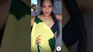 Black Color Saree Outlook My live dance Tango Live Video Periscope Angels Dance Bigo Live vlog441 [upl. by Yretsym470]