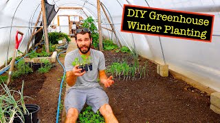 What Crops Grow All Winter DIY Heated Greenhouse  Grow Year Round winter 2425 [upl. by Leifer]