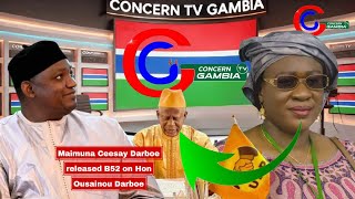 Maimuna Ceesay Darboe released B52 on Hon Ousainou DarboeWAHALA GAMBIA [upl. by Winifield]