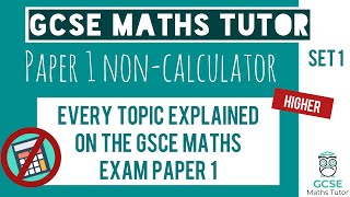 Every Topic on the Paper 1 GCSE Maths Exam May 2023  Higher  Set 1  Edexcel AQA OCR [upl. by Niltak]