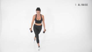 How to Do a Curtsy Squat with Lateral Raise I Sexyfit Coaching [upl. by Roobbie]