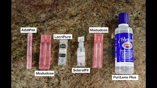 Preservative Free Salines for Sclerals Part 2 Brand Comparison [upl. by Clarkson]