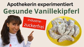 Industriezuckerfreie Vanillekipferl ohne Butter amp Ei Vegane glutenfreie Plätzchen für Weihnachten [upl. by Suriaj]