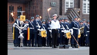 Yorckscher Marsch  Großer Zapfenstreich 150 Wilhelmshaven [upl. by Sisxela]