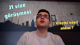 J1 vize görüşmesi Ankaradan WaT vizemi aldım onayret durumları İstanbul [upl. by Rusticus]