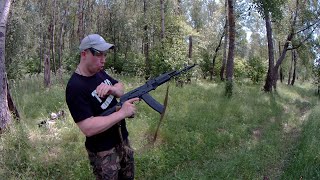 СТРАЙКБОЛЬНЫЙ ПРИВОД Cyma AK 74M CM040CТЕСТ НА КУЧНОСТЬ И ДАЛЬНОСТЬ [upl. by Filiano580]