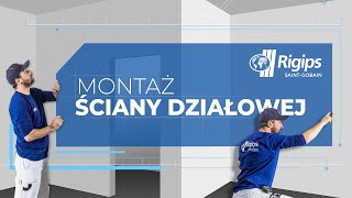 Jak zrobić ścianę działową z płyt gipsowokartonowych Rigips Instrukcja montażu krok po kroku [upl. by Macfarlane]