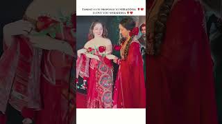 Cute Proposal🥰😍 tamannaahbhatia shraddhakapoor aajkiraat stree2trendingshorts bollywoodsongs [upl. by Eniamirt]