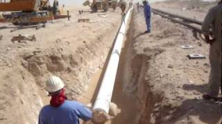 UG Pipe Laying in North Oman Desert [upl. by Idram320]