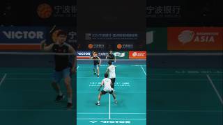 badminton badmintonindonesia badmintonplayer badmintonlovers trickshots highlights shorts [upl. by Akinimod]