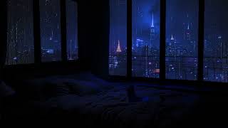 Relaxing Sound of Rain in the Dark Bedroom  No Ads 🌧️ Rain Sounds for Sleep  Study Meditation [upl. by Waddle]