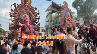 Songadh HF cha raja visarjan with rocking spider band 2024 [upl. by Esorylime]