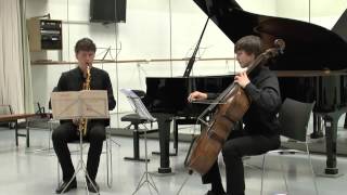 Bestiaire  Alphonse Stallaert by Luuk Meeuwis sax amp Rogier Hornman cello [upl. by Lynea]