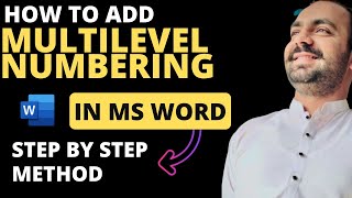 How to Apply Multilevel Numbering In Word  Numbering Headings and Subheadings MS Word [upl. by Eniluj]