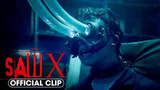 SAW X 2023 Official Clip – Eye Vacuum Trap – Tobin Bell Isan Beomhyun Lee [upl. by Hploda324]