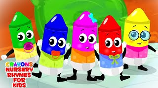 Five Little Babies  Crayons Nursery Rhymes and Baby Song  Kids Songs For Children [upl. by Assyle]