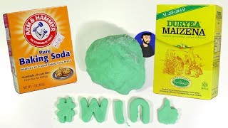 Funny Gummy klei met Baking soda en Maisena poging 2 [upl. by Schach]