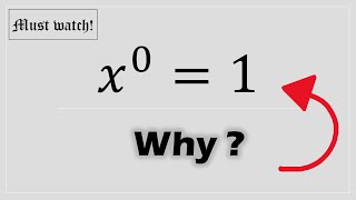 x⁰  1 Proof [upl. by Hieronymus]