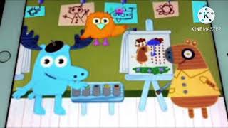 NogginNickJr Henrietta’s Painting The Longest Worm Little Bear Shapes Oobi [upl. by Heyman336]