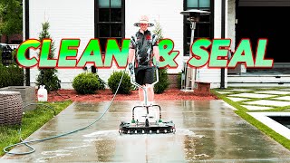 How To 625 Per Hour Concrete Cleaning and Sealing Job Same Day [upl. by Noam]