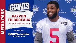 Kayvon Thibodeaux Its a dream come true  New York Giants [upl. by Hebbe615]