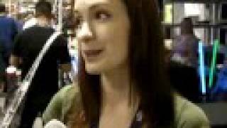 Felicia Day talks Dr Horrible Joss Whedon The Guild at Comic Con 2008 [upl. by Ahtnicaj]