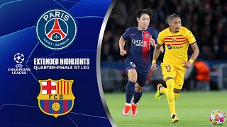 PSG vs Barcelona Extended Highlights  UCL QuarterFinals 1st Leg  CBS Sports Golazo [upl. by Zeret]