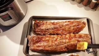 Easy BBQ Ribs Instant Pot [upl. by Ycnay]