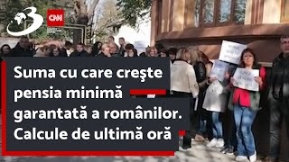 Suma cu care creşte pensia minimă garantată a românilor Calcule de ultimă oră [upl. by Euton]