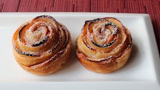 Baked Apple Roses  How to Make a RoseShaped Apple Tart [upl. by Schwartz196]