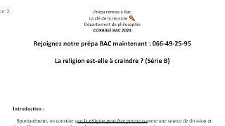 Corrigé BAC 2024 Philosophie  Méthode Dissertation Philo [upl. by Hussey]