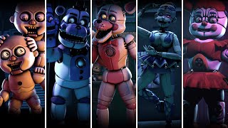 FNaF Sister Location Voice Lines animated [upl. by Conner]