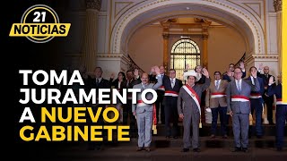 JURAMENTACIÓN de nuevo gabinete de Pedro Castillo [upl. by Harwell299]